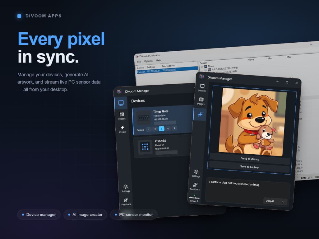 Divoom apps screenshot