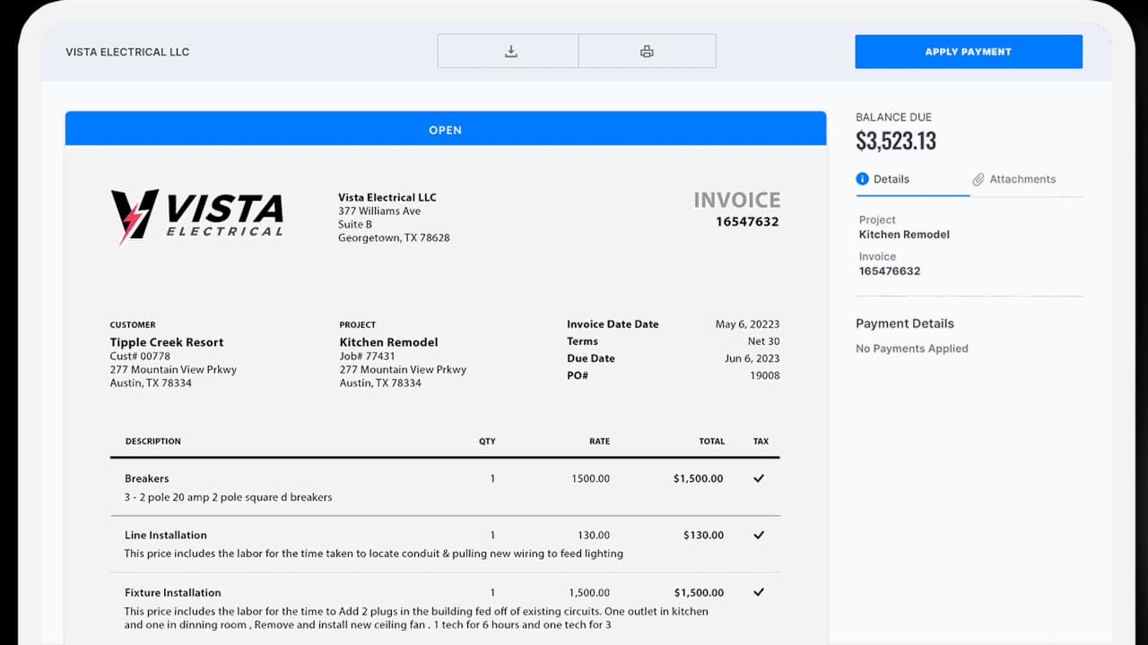Werx web app — signed-in dashboard or primary workflow